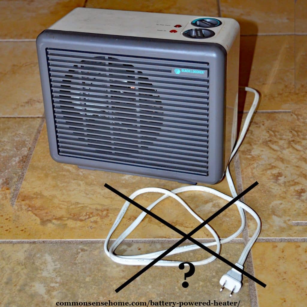 Powering a Space Heater with a Car Battery