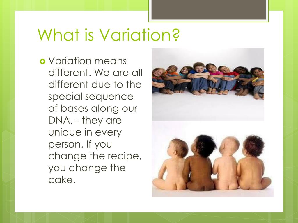 The Role of Individual Variation