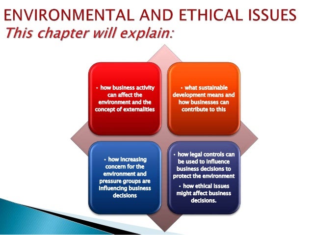 Environmental and Ethical Concerns