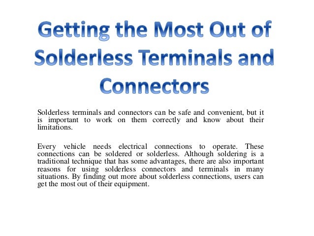 Importance of Connecting Terminals Correctly